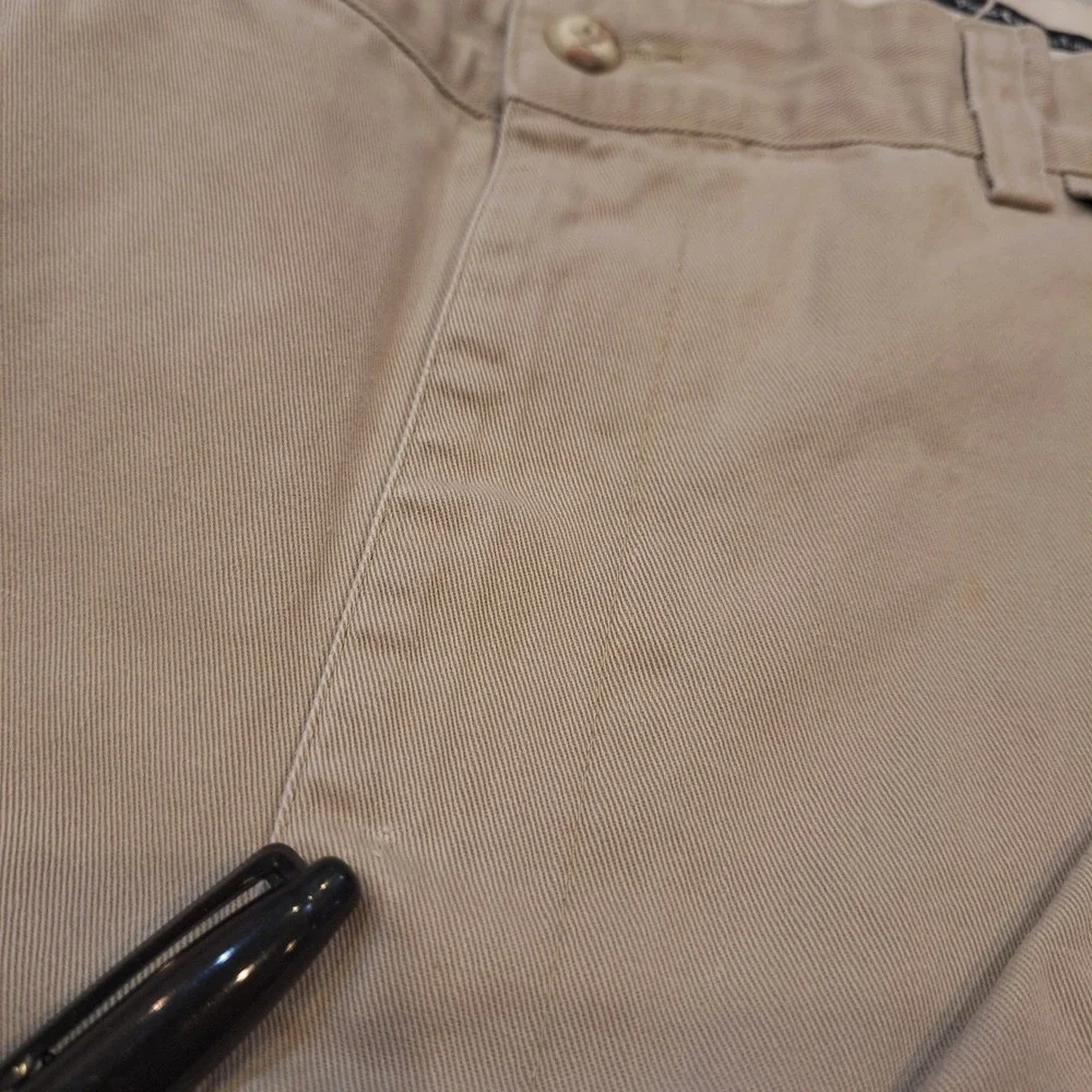 Vintage Polo Ralph Lauren Chino Pants Mens 35x29 Pleated Khaki Trousers Cotton